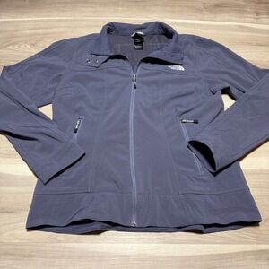 The North Face Apex Bionic Jacket Womens Large Purple Softshell Full Zip A7WZ